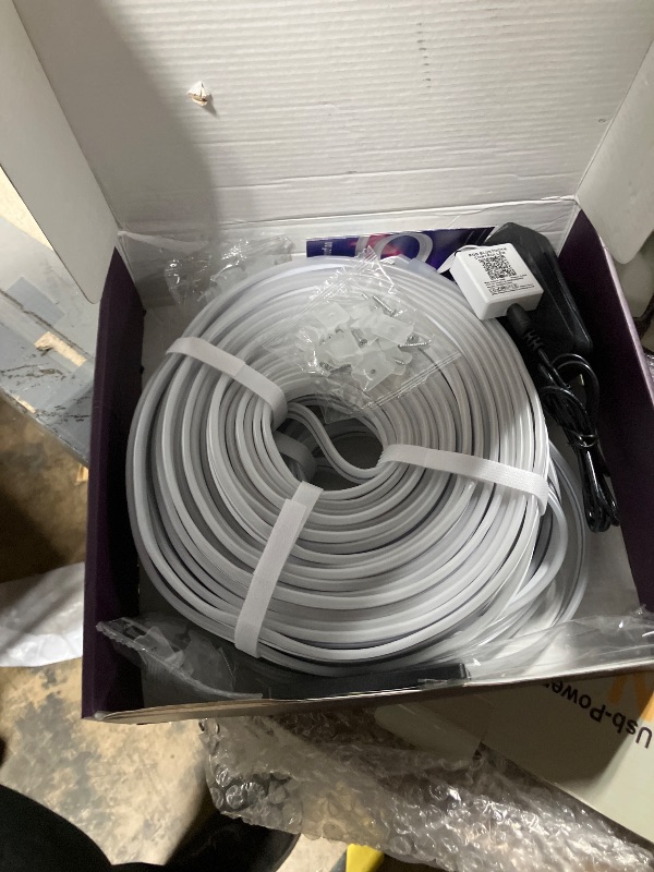 Photo 1 of 100Ft Neon Rope Lights,Flexible Led Rope Lights Control with App/Remote,Multiple Modes Rope Lights,IP65 Outdoor RGB Led Neon Lights Waterproof,Music Sync Gaming Led Neon Light Strip for Bedroom Decor