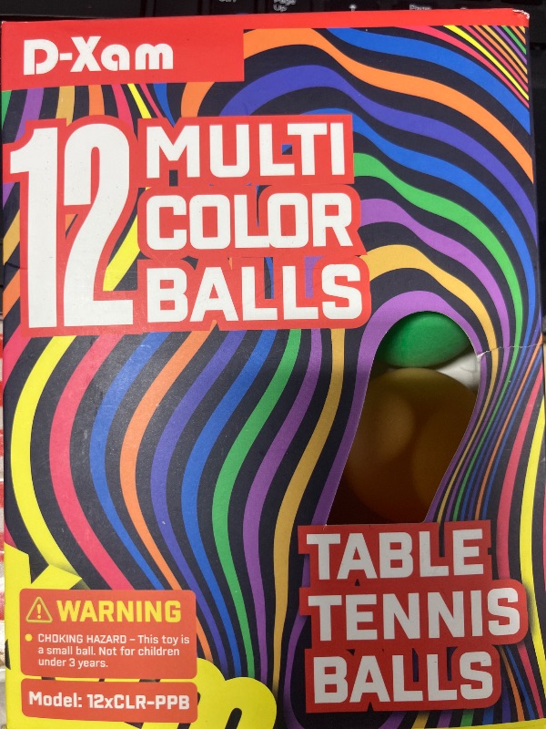 Photo 1 of 12 Multi Color Balls - Table Tennis Balls