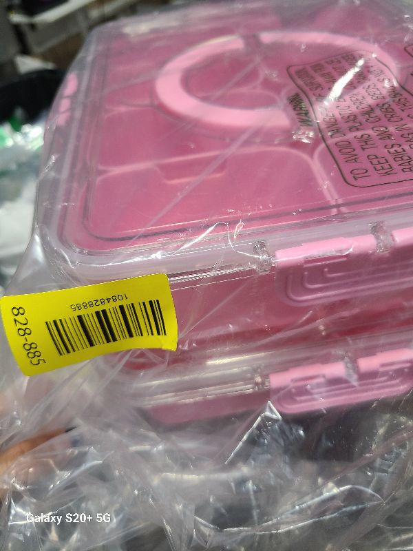 Photo 1 of 2Pcs Snackle Box Snack Containers with Lid Divided Serving Tray with Handle