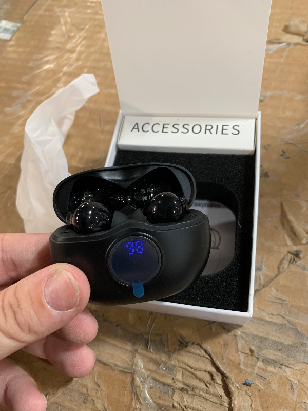 Photo 1 of ***FACTORY SEALED*** OPENED FOR INSPECTION ***
Fhumsh Wireless Earbuds, Bluetooth 5.3 Headphones HiFi Stereo (Black)
