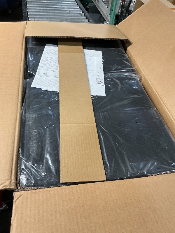 View 2 of **MISSING BOXES, CHAIRS ONLY** FDW 5-Piece Dining Table Set Black Glass Kitchen Table
