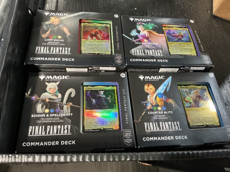 Photo 1 of ***FACTORY SEALED***
Magic: The Gathering - Final Fantasy Collector's Edition Commander Deck Bundle