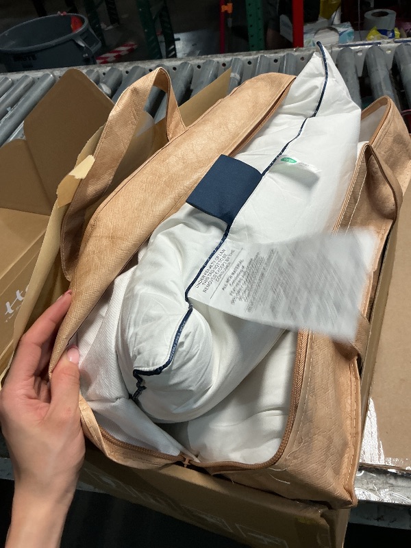Photo 1 of ***PACK OF1**Pacific Coast Down Pillow, Luxury Hotel Collection Bed Pillow for Sleeping, Queen Size of 1, 100% Organic Cotton Shell, 650 Fill Power, Firm Pillows, Suit for Back and Side Sleepers