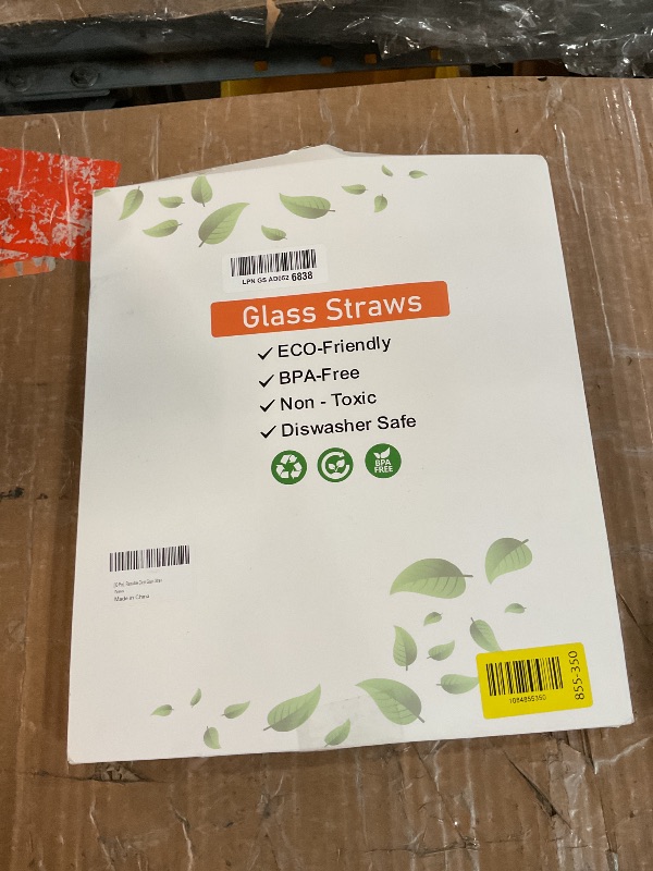 Photo 1 of [12 Pcs] Replacement Glass Straws for Stanley - Compatible with Stanley 40 oz 30 oz Cup Tumbler,12" x 10mm Reusable Clear Glass Straw with 2 Cleaning Brush for Cup Accessories