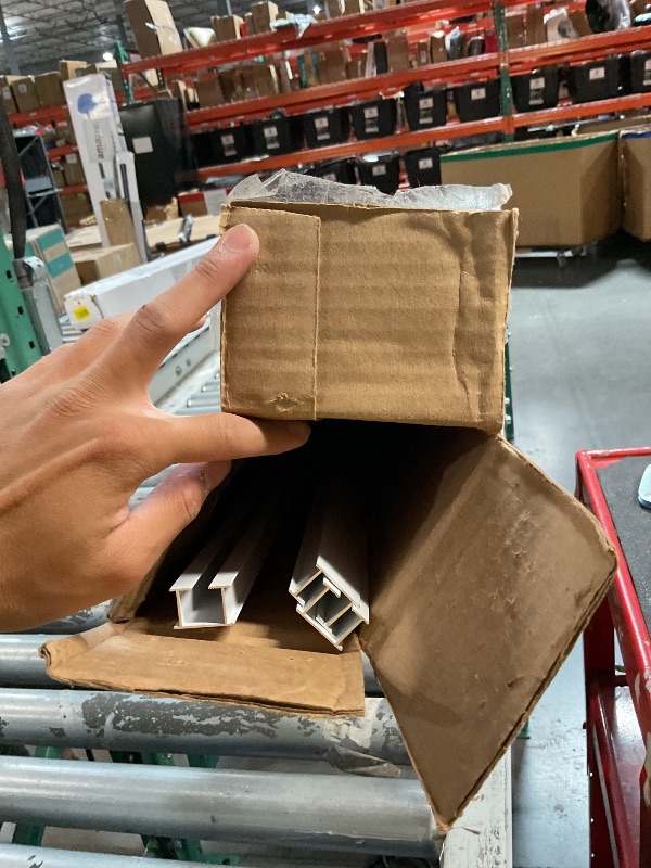 Photo 1 of **FOR PARTS ONLY**(MISSING PCS)
Ceiling Curtain Track, Curtain Track for Curtains, Drapes, and Room Dividers, Ceiling Mounted Rail Set with Roller Hooks, White, 9ft - 12ft