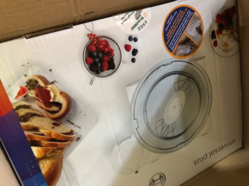 Photo 1 of ***FACTORY SEALED*** Bosch Universal Plus Stand Mixer 500 Watt, 6.5 Quarts with Wire Whips, Dough Hook & NutriMill Dough Hook Extender Bundle