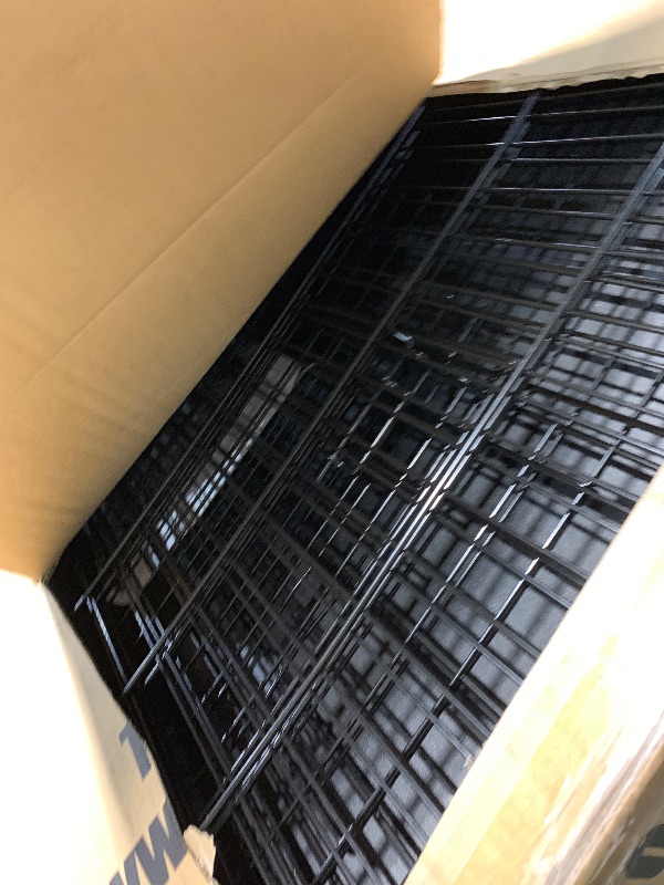 Photo 1 of **FOR PARTS ONLY, SOME PIECES HAVE DAMAGE** FDW XL Dog Crate Dog Kennel Cage with Double Door,42 inch Folding Metal Wire Dog Cage with Removable Tray&Divider Panel,Pet Crate for Medium Large Dogs,Black