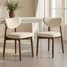 View 1 of ***PARTIAL SET , Missing 2 ***VASAGLE Wooden Dining Chairs Set of 4 - Cappuccino Beige