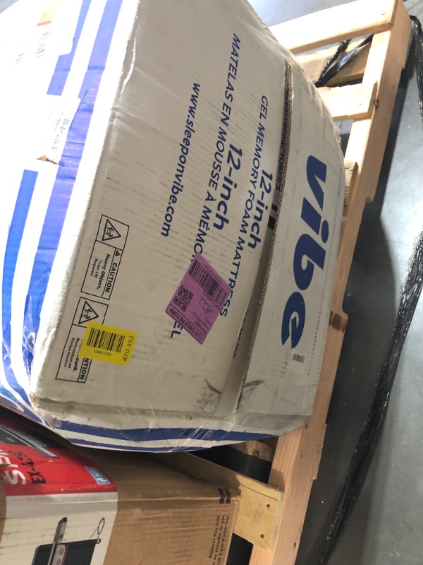 Photo 1 of ***TRUCK/TRAILER PICKUP ONLY*** Vibe Gel Memory Foam Mattress, 12-Inch CertiPUR-US Certified Bed-in-a-Box, Queen, White