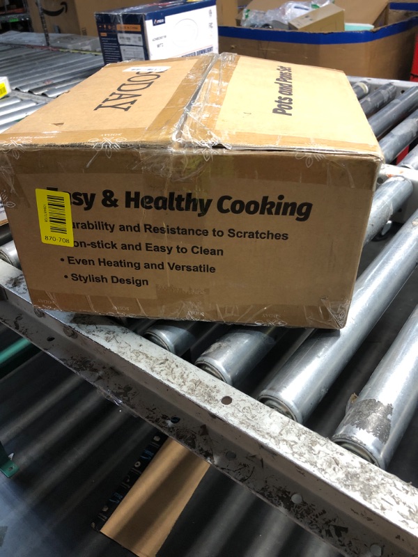 Photo 1 of ***FACTORY SEALED - OPENED FOR INSPECTION***SODAY Granite Nonstick Cookware Set, 12-Piece White Induction
