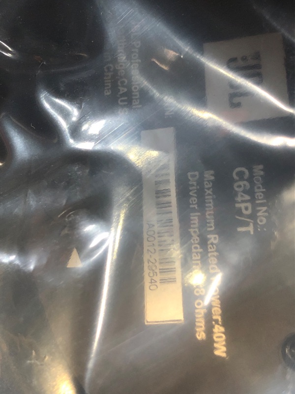 Photo 1 of ***FACTORY SEALED - OPENED FOR INSPECTION***JBL Professional C64P/T Hanging Pendant Loudspeaker - Black (Pair)
