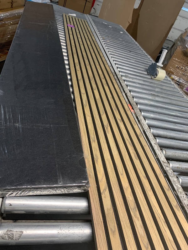 View 2 of ***STOCK PHOTO FOR REFERENCE ONLY**3 Pack Wood Panels for Wall - Acoustic Wood Slat Wall Panels, Soundproof Wooden Paneling for Interior Decor