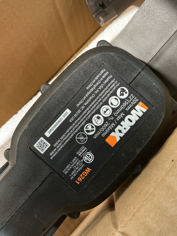 View 3 of **MIGHT HAVE ISSUES FUNCTIONING**WORX 20V 22" Cordless Hedge Trimmer (WG261.9)