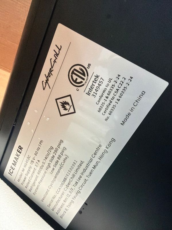 View 3 of ***PARTS ONLY*** CyberChill Nugget Ice Makers Countertop, 44lbs Per Day, Pebble Ice Machine