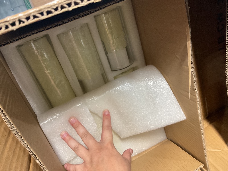 Photo 1 of ***SOME BROKEN***Homjoy 72 PCS Pillar Candles with Glass Holders (36 Candles, 36 Holders)
