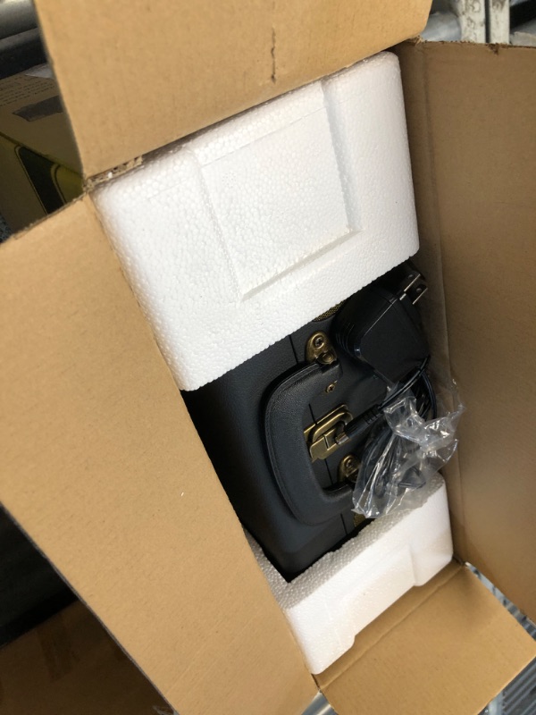 Photo 1 of ***NOT OPERABLE***
Retrolife Vinyl Record Player 3-Speed Bluetooth Suitcase Portable Belt-Driven Record Player with Built-in Speakers RCA Line Out AUX in Headphone Jack Vintage Turntable,Black