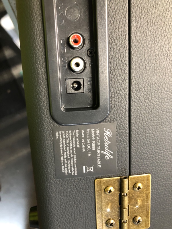 Photo 1 of ***NOT OPERABLE***
Retrolife Vinyl Record Player 3-Speed Bluetooth Suitcase Portable Belt-Driven Record Player with Built-in Speakers RCA Line Out AUX in Headphone Jack Vintage Turntable,Black