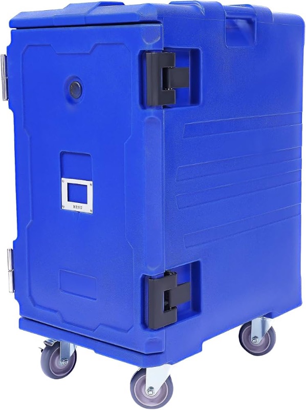 Photo 1 of ***PARTIAL SET - PRICE ADJUSTED*** 
*** MISSING WHEELS****
Products Insulated Food Pan Carrier and Warmer,Rugged PE Shell and PU Insulation
