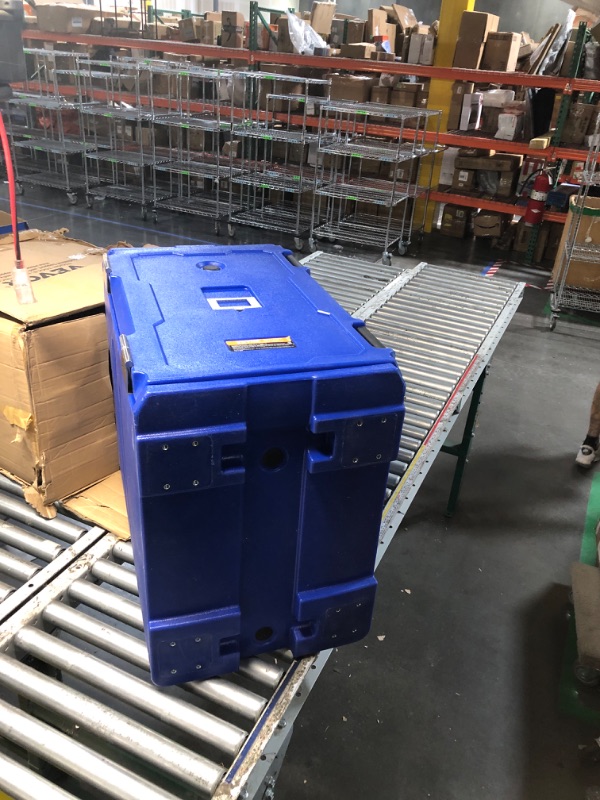 Photo 1 of ***PARTIAL SET - PRICE ADJUSTED*** 
*** MISSING WHEELS****
Products Insulated Food Pan Carrier and Warmer,Rugged PE Shell and PU Insulation