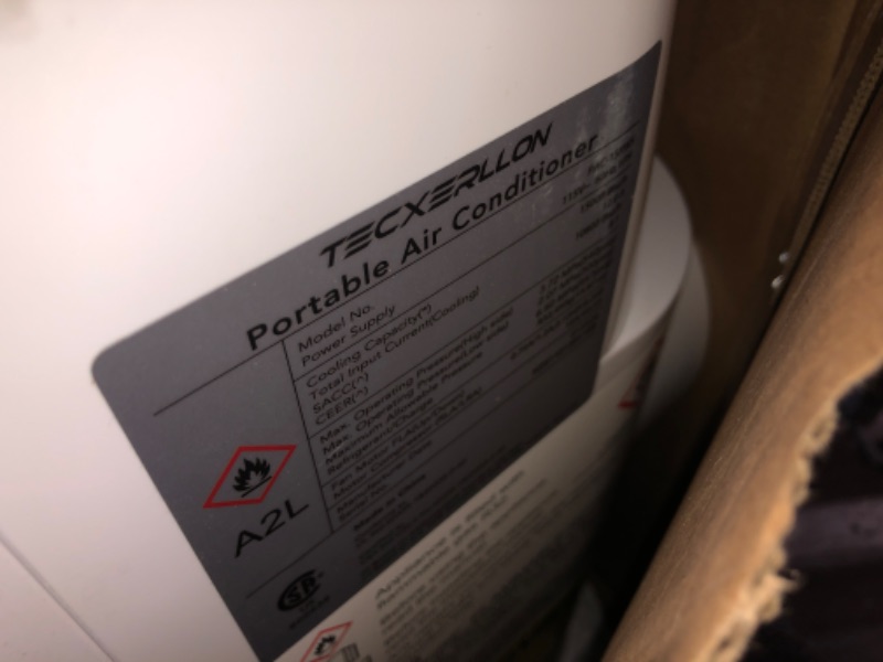 Photo 1 of ***UNABLE TO TEST***TECXERLLON 15,000 BTU Portable Air Conditioner for Large Room up to 800 Sq. Ft., Quiet 48dB 4-in-1 AC Unit with Dehumidifier, Self-Evaporating, Sleep Mode, Remote & Window Kit ***ALLOW UPRIGHT FOR 24 Hrs BEFORE USE***