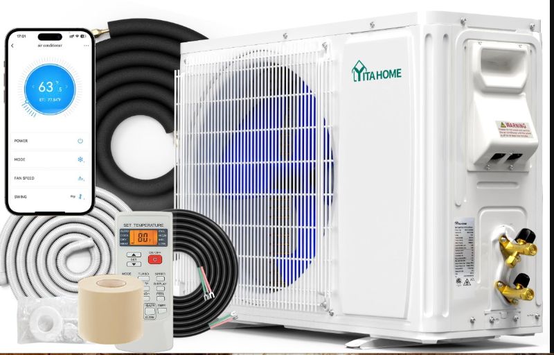 View 1 of ***FACTORY SEALED***
YITAHOME 12000 BTU Mini Split AC/Heating System, Ductless Mini Split Air Conditioner Heat Pump,115V 20 SEER2 Energy Efficient Inverter AC Unit,Wifi Enabled Compatible with Alexa for Apartment, Garage
