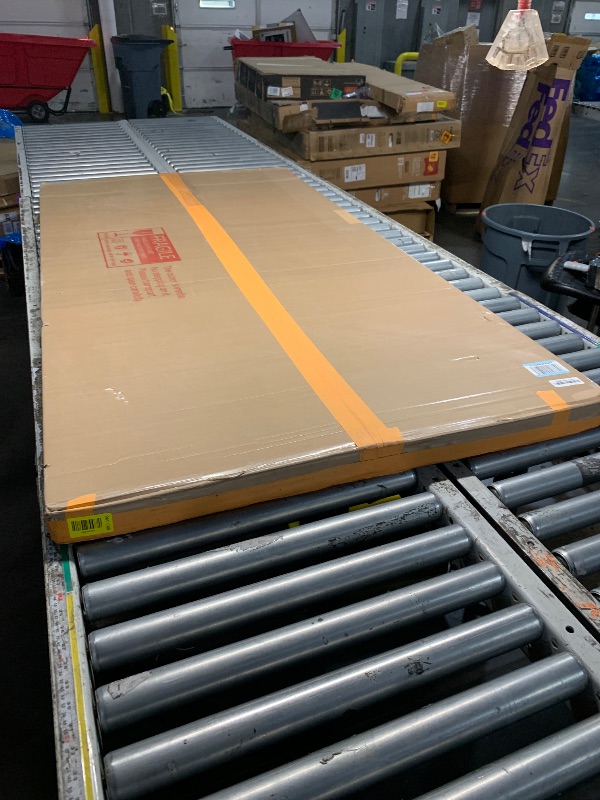 Photo 1 of ***FACTORY SEALED***
JISOSO 72x36 Inch Brushed Nickel Bathroom Mirror, Rounded Rectangle