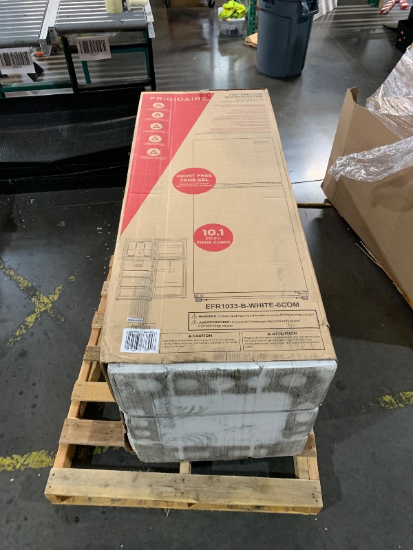 Photo 1 of ***FACTORY SEALED***
Frigidaire, Frost Free Top Mount 2 Door Apartment Size Refrigerator with Freezer, 10 CU FT