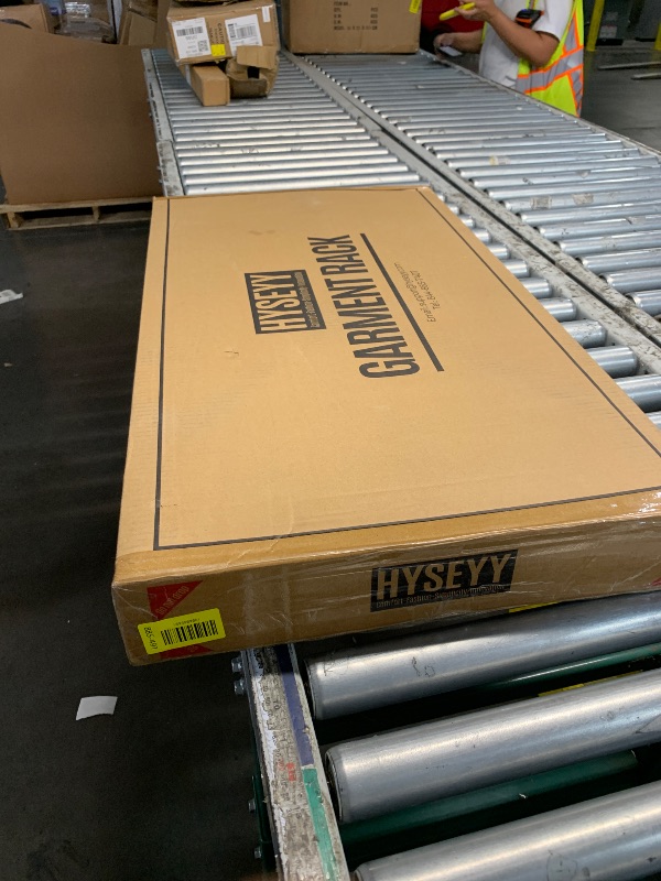 Photo 1 of ***FACTORY SEALED***
HYSEYY Heavy Duty Clothes Rack Load 450 LBS, Metal Garment Rack, Standing Rolling Clothing Rack for Hanging Clothes with Sturdy Wheels & Shelves, Portable Closet Wardrobe Rack,Sliver