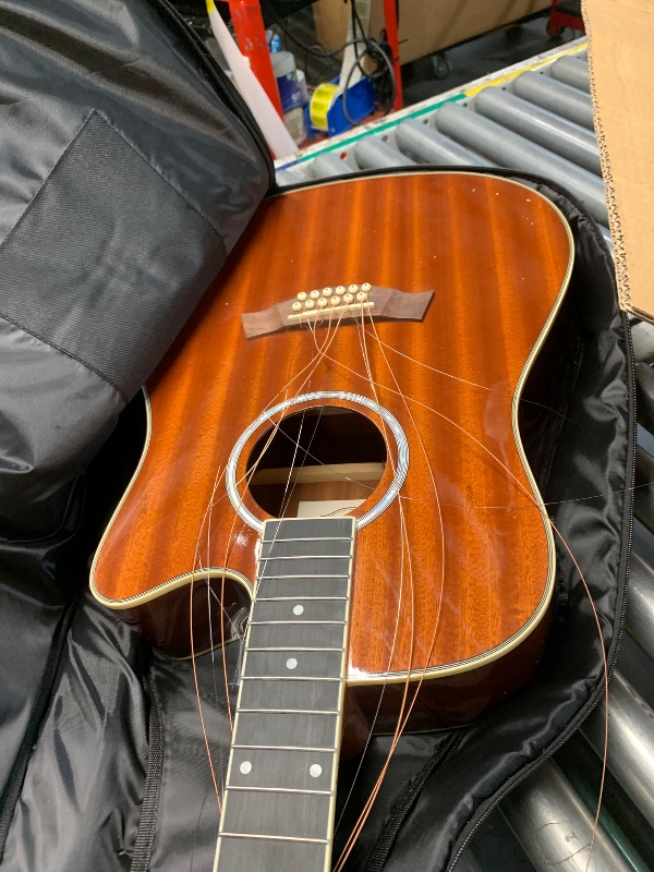 Photo 1 of ***DAMAGED - SEE NOTES/PICTURES*** Vangoa 12 String Acoustic-Electric Guitar