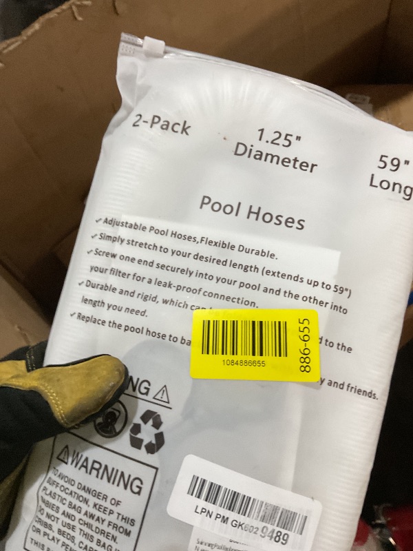 Photo 1 of ?2 Pcs 1.25" Pool Hoses, for Above Ground Pool Filter Pumps Hose.