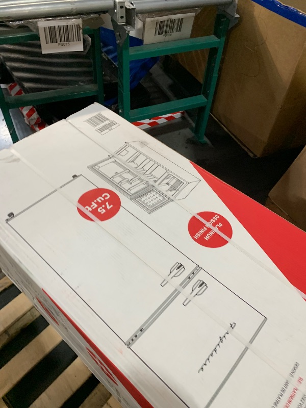 Photo 1 of ****FACTORY SEALED***
Frigidaire, 2 Door Apartment Size Refrigerator/Freezer Combo, 7.5 cu ft, Platinum Series, Stainless, 23" D x 21.5" W x 55.5" H