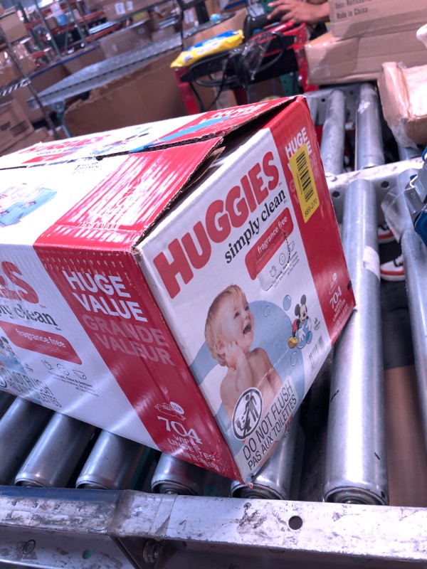 Photo 1 of ***PARTIAL SET - PRICE ADJUSTED***Huggies Simply Clean Baby Wipes, Unscented, 11 Packs, 704 Wipes