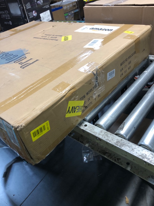 Photo 1 of *** PARTIAL SET *** Profeeshaw Stainless Steel Prep Table NSF Commercial Work Table with Backsplash and Undershelf for Kitchen Restaurant 30x24 Inch