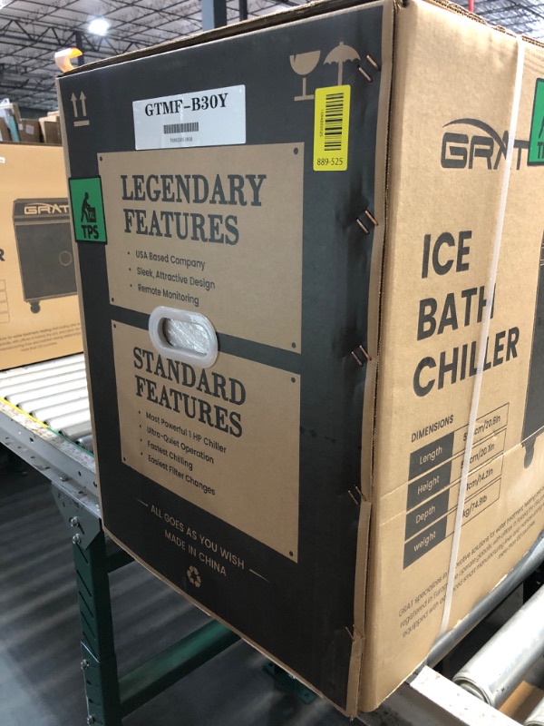 Photo 1 of ***FACTORY SEALED ***
GRAT 1.5HP Chiller for Cold Plunge Tub, Cools to 36°F