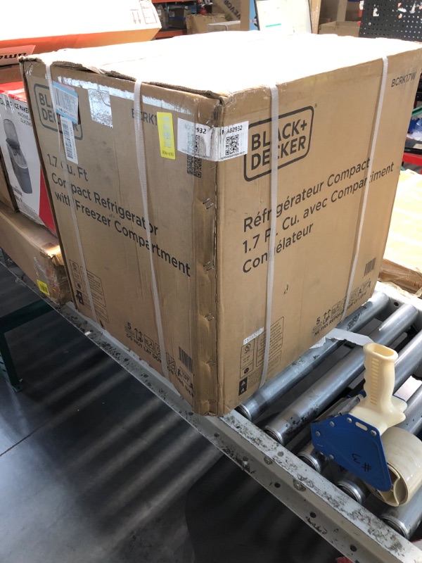 Photo 1 of ***FACTORY SEALED ***
BLACK+DECKER 1.7 Cu. Ft. Compact Refrigerator, Energy Star, BCRK17W, White