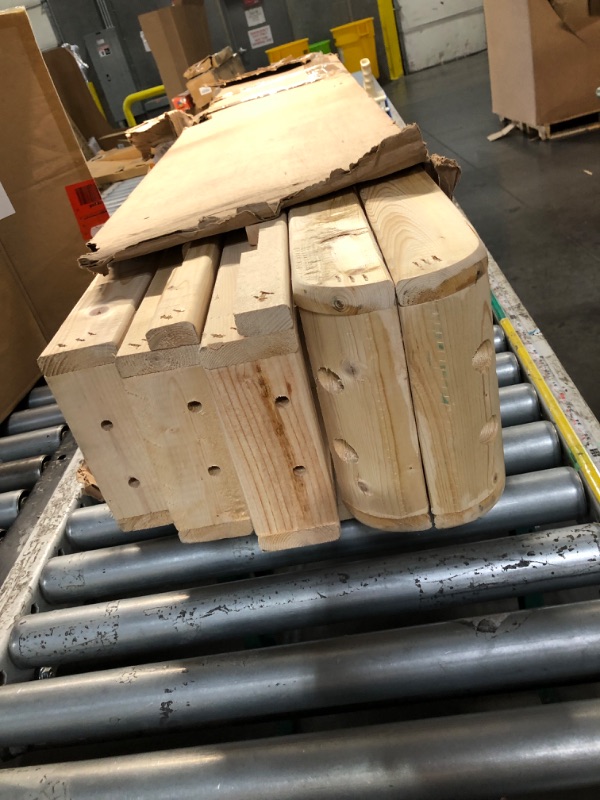 Photo 1 of ***TRUCK/TRAILER PICKUP ONLY***Greaton, 8-Inch Unassembled Wood Box Spring for Mattress Support - Durable and Easy to Assemble Natural Wood Foundation for King, White.
