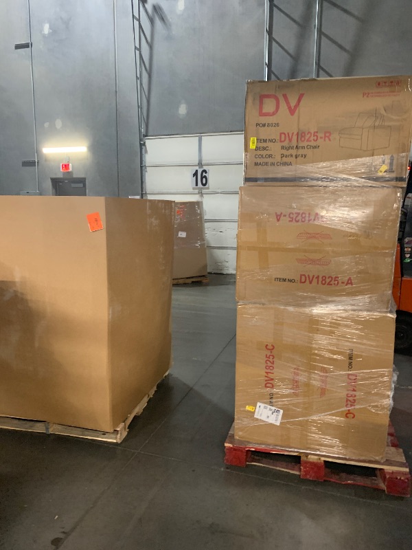 Photo 1 of ***TRUCK/TRAILER PICKUP ONLY***  ***FACTORY SEALED *******YOPTO 146" Convertible Sectional Sofa Couch,8 Seat Modular Living Room Furniture Sets with 2 Pillows & Movable Ottoman,Chenille Upholstered Cloud Couches,L-Shaped Comfy Sofas,for Living Room,Dark G
