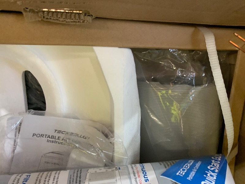 Photo 1 of ***FACTORY SEALED - OPENED FOR INPSECTION***TECXERLLON 15,000 BTU Portable Air Conditioner for Large Room up to 800 Sq. Ft., Quiet 48dB 4-in-1 AC Unit with Dehumidifier, Self-Evaporating, Sleep Mode, Remote & Window Kit