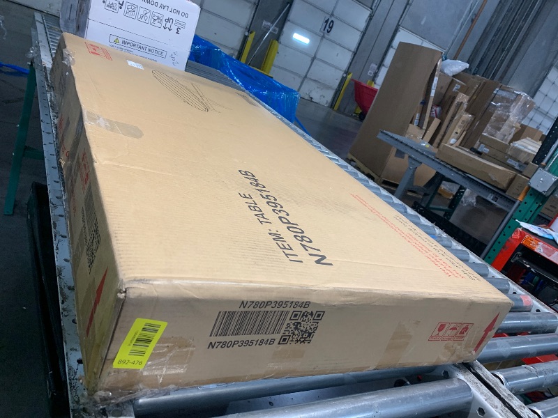 Photo 1 of ***FACTORY SEALED - OPENED FOR INPSECTION***Christopher Knight Home Bubi 8-Seater Patio Furniture Set with Cushion, 5 Piece Outdoor Acacia Wood Conversation Set, Sold Wood Outdoor Sectional Sofa Set with Coffee Table, Teak+Beige COFFEE TABLE ONLY