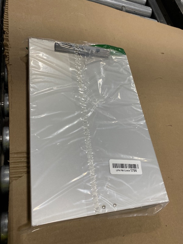 Photo 1 of Amazon Basics Aluminum Storage Clipboard - 14" x 9", Silver