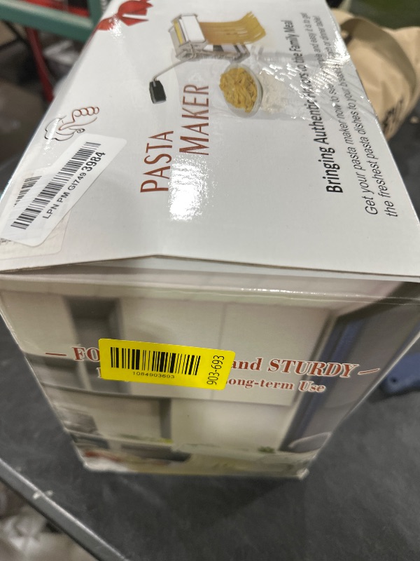 Photo 1 of Zenadora Pasta Maker - 7 Thickness Settings, 2-in-1 Cutters