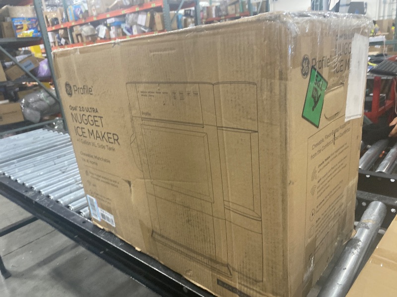 Photo 1 of GE Profile Opal Ultra, Countertop Nugget Ice Maker, 1 Gal XL Side Tank, *Amazon Exclusive*, 38 lbs/Day, Pebble Pellet Crushed Ice Machine, WiFi Black Stainless Steel