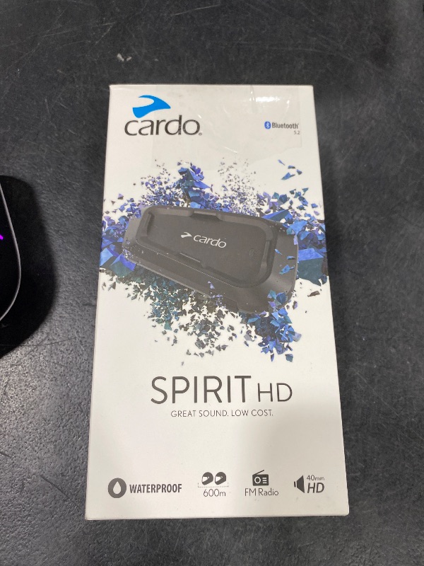 Photo 1 of Cardo Spirit HD Motorcycle Bluetooth Intercom System