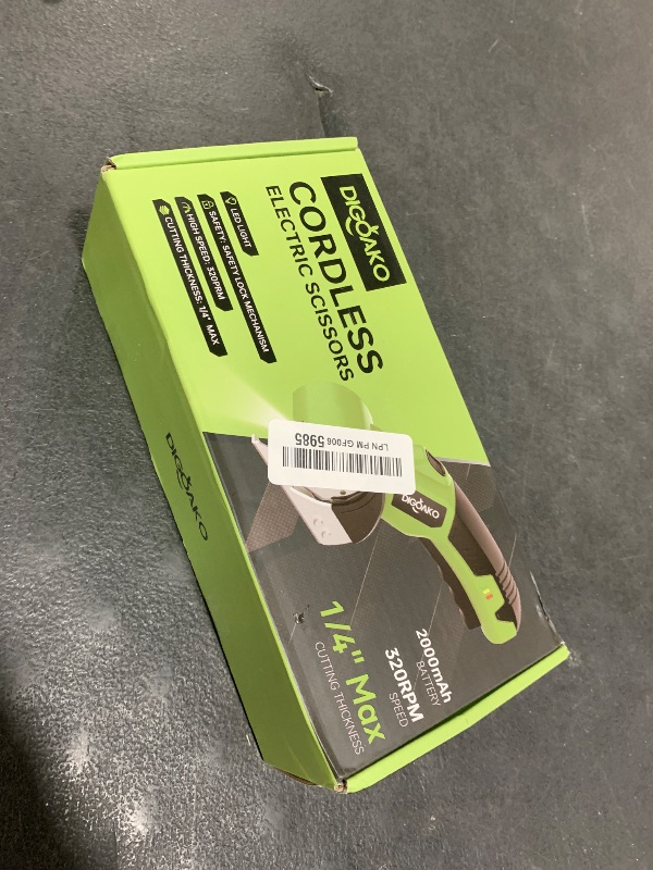 Photo 1 of DIGOAKO Cordless Electric Scissors with LED Light