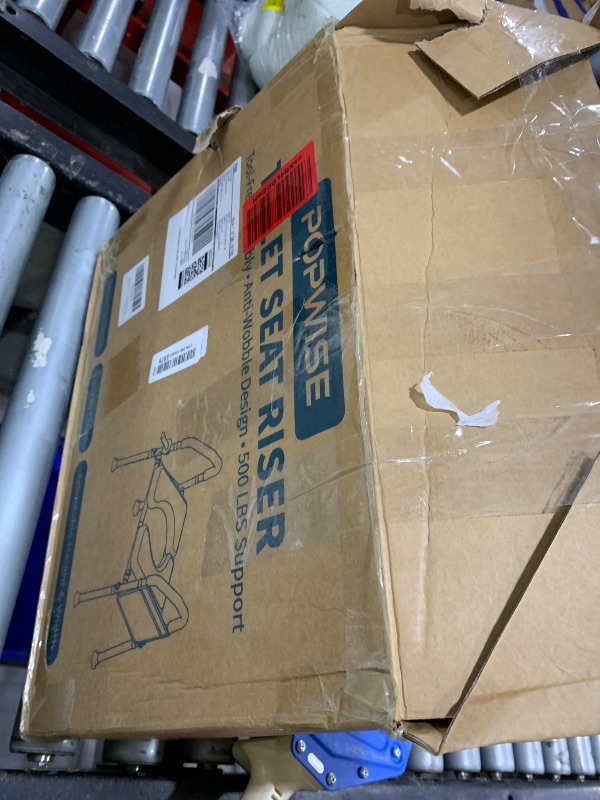 Photo 1 of PopWise Raised Toilet Seat with Handles, 500 lb Capacity