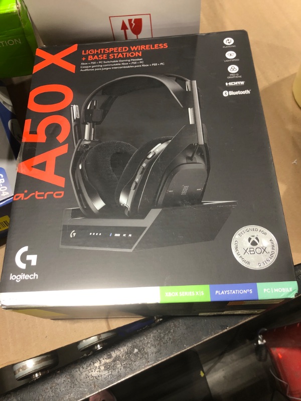 Photo 1 of Logitech G Astro A50 X Multi-Platform Wireless Gaming Headset - Black