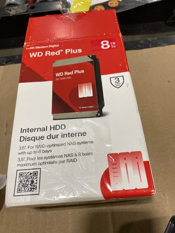 Photo 1 of Western Digital 8TB WD Red Plus NAS Internal Hard Drive