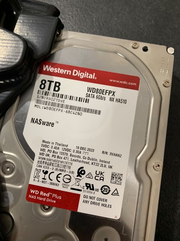 Photo 1 of Western Digital 8TB WD Red Plus NAS Internal Hard Drive