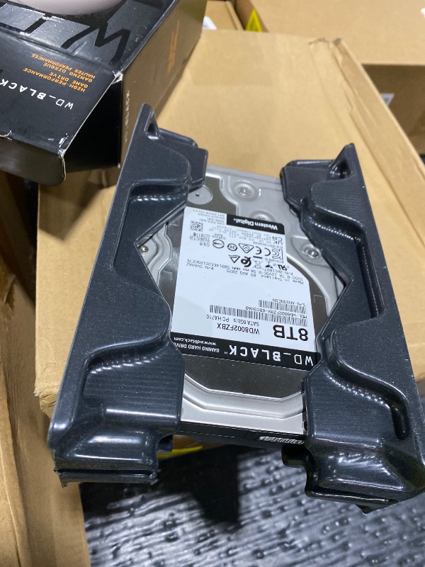 Photo 1 of WD Western Digital 8TB WD_Black Performance Internal Hard Drive HDD - 7200 RPM, SATA 6 Gb/s, 256 MB Cache, 3.5" - WD8002FZBX