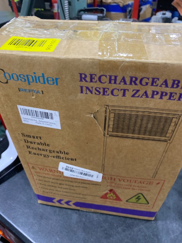 Photo 1 of Coospider-Repta Solar Bug Zapper, 2000 sq.ft, 13FT Cord